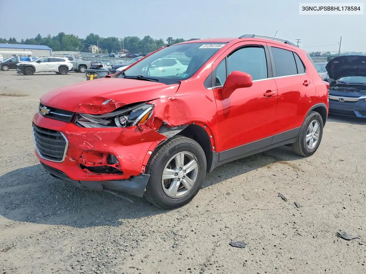 2017 Chevrolet Trax 1Lt VIN: 3GNCJPSB8HL178584 Lot: 61354106