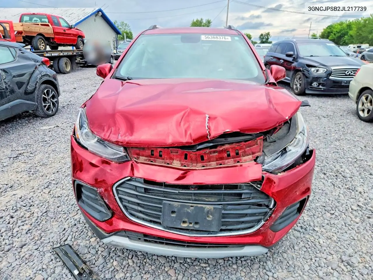 2018 Chevrolet Trax 1Lt VIN: 3GNCJPSB2JL217739 Lot: 56368376