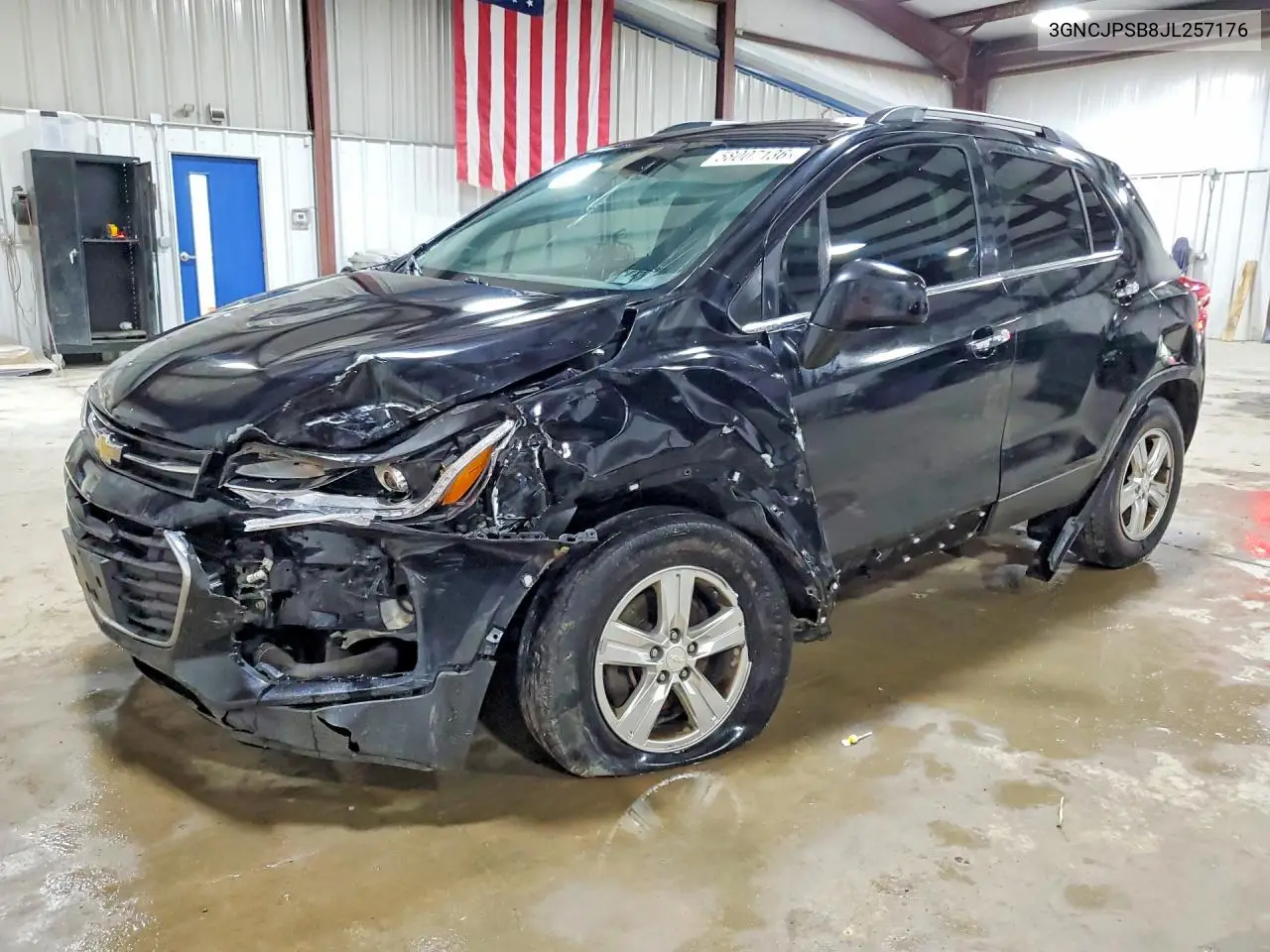 2018 Chevrolet Trax 1Lt VIN: 3GNCJPSB8JL257176 Lot: 58007136