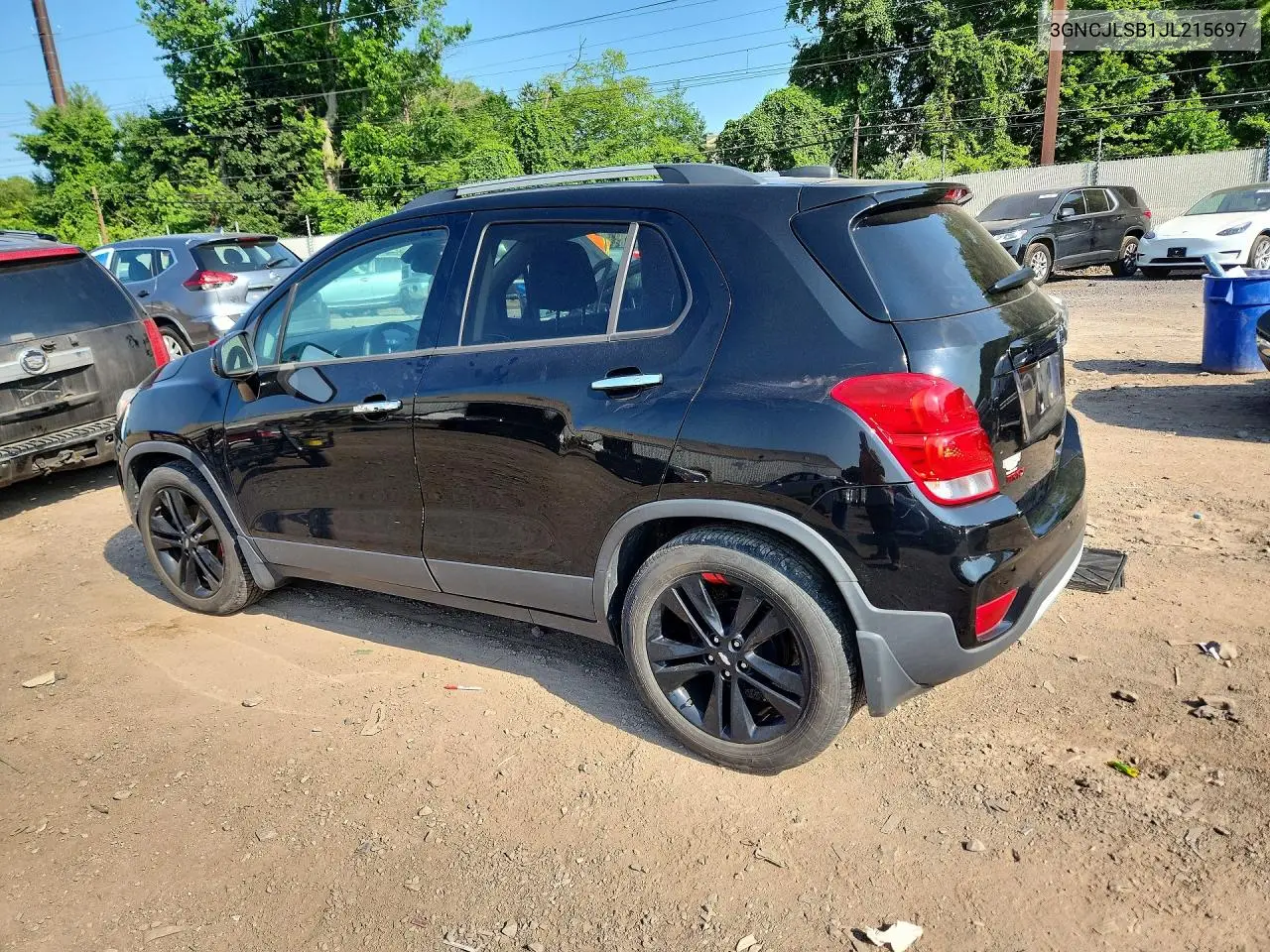 2018 Chevrolet Trax 1Lt VIN: 3GNCJLSB1JL215697 Lot: 59534606