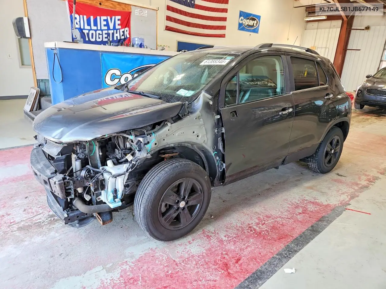 2018 Chevrolet Trax 1Lt VIN: KL7CJLSB1JB677149 Lot: 61388346