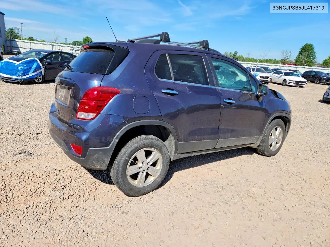 2018 Chevrolet Trax 1Lt VIN: 3GNCJPSB5JL417319 Lot: 61559756