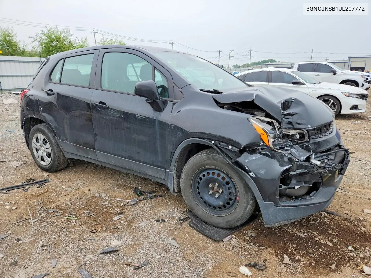 2018 Chevrolet Trax Ls VIN: 3GNCJKSB1JL207772 Lot: 61745996