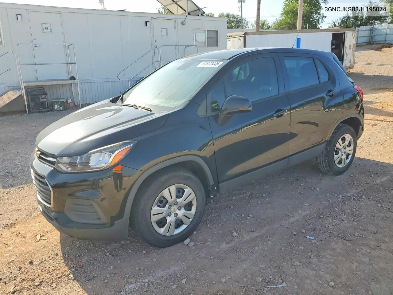 2018 Chevrolet Trax Ls VIN: 3GNCJKSB3JL195074 Lot: 61870446