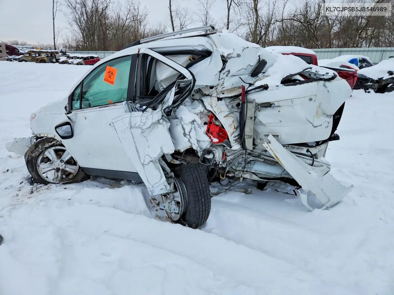 2018 Chevrolet Trax 1Lt VIN: KL7CJPSB5JB546989 Lot: 74883455