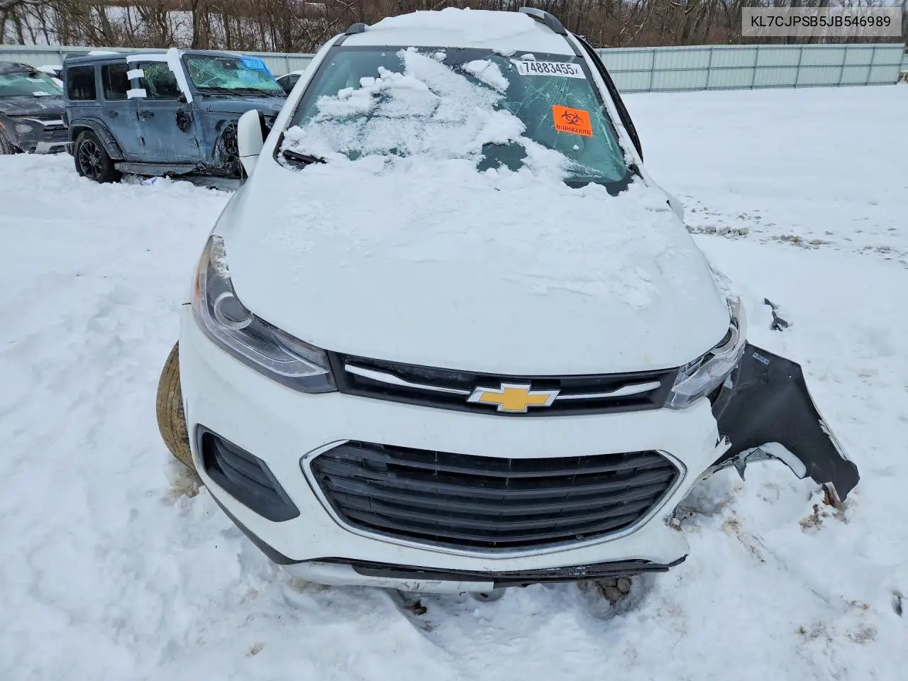 2018 Chevrolet Trax 1Lt VIN: KL7CJPSB5JB546989 Lot: 74883455