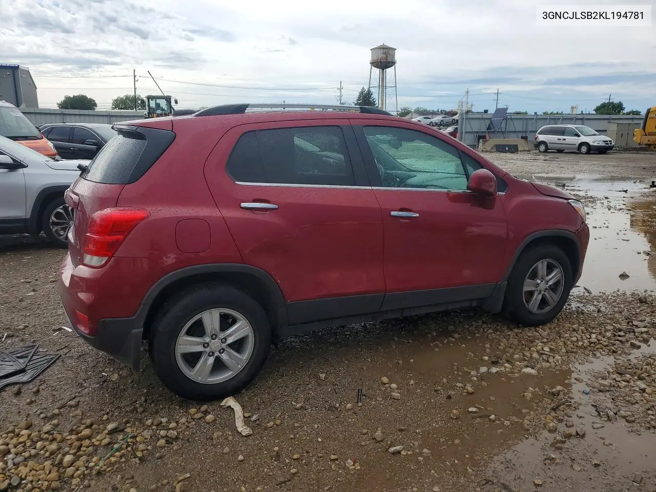 2019 Chevrolet Trax 1Lt VIN: 3GNCJLSB2KL194781 Lot: 56953536