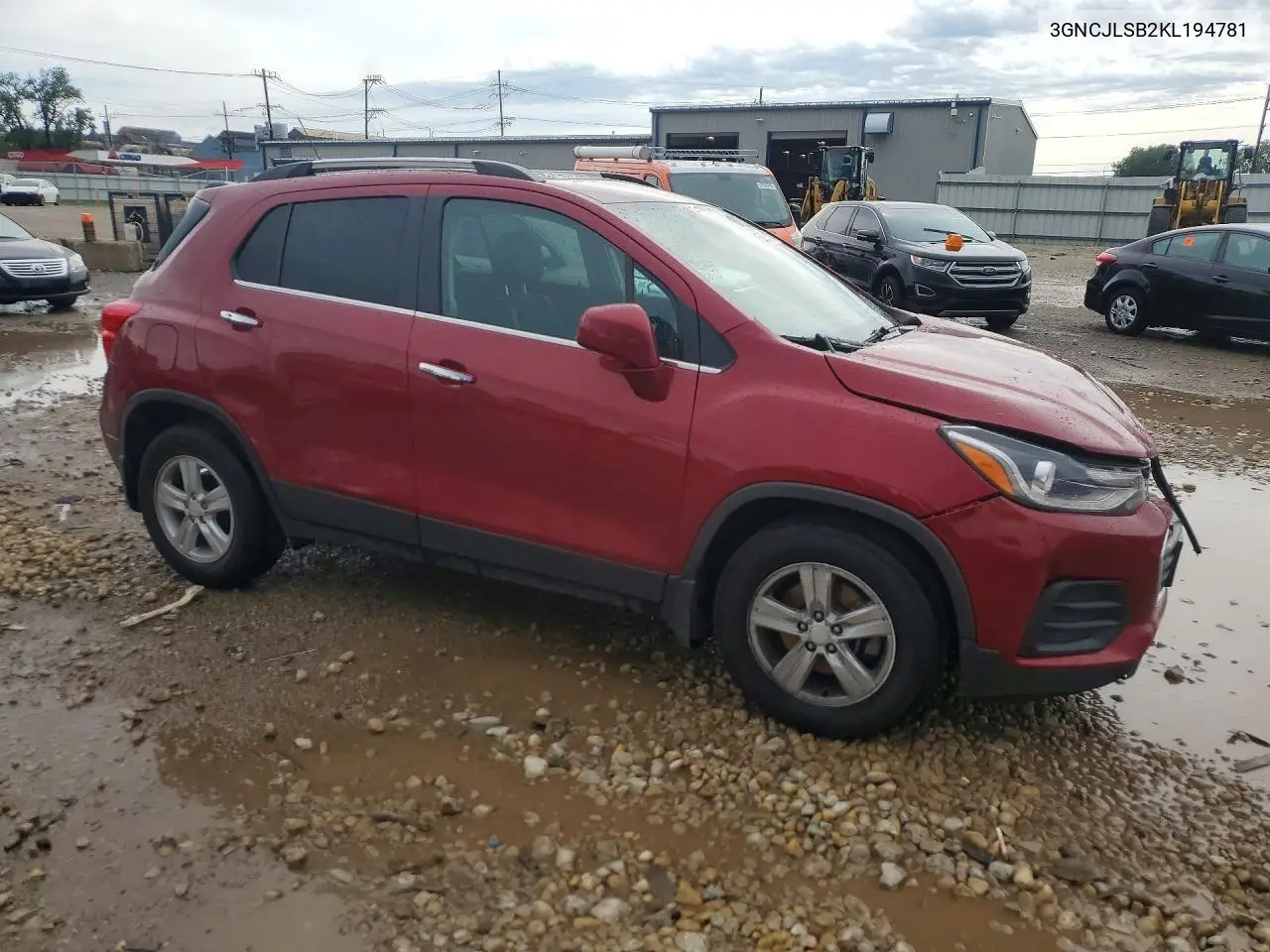 2019 Chevrolet Trax 1Lt VIN: 3GNCJLSB2KL194781 Lot: 56953536