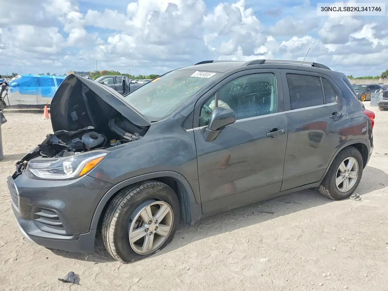 2019 Chevrolet Trax VIN: 3GNCJLSB2KL341746 Lot: 57949806