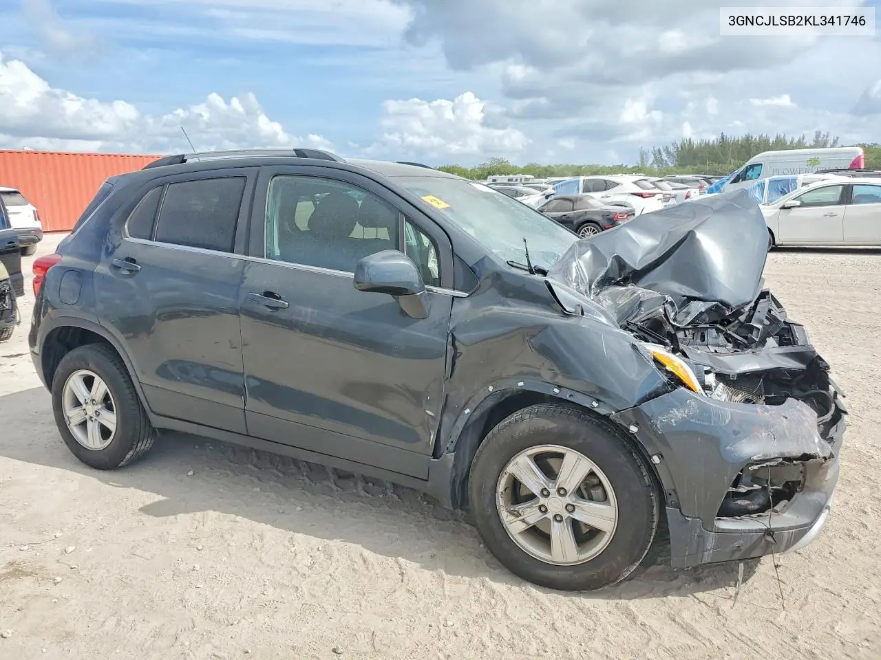 2019 Chevrolet Trax VIN: 3GNCJLSB2KL341746 Lot: 57949806