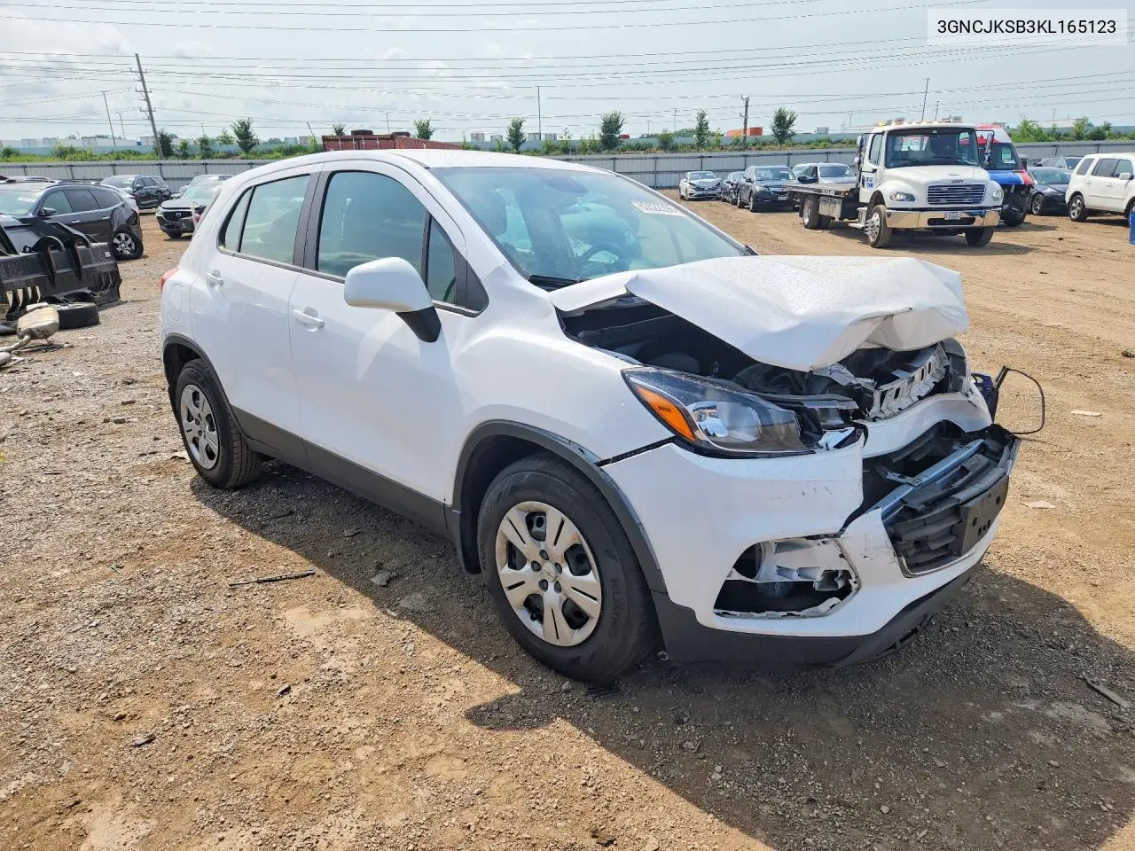 2019 Chevrolet Trax Ls VIN: 3GNCJKSB3KL165123 Lot: 60522396