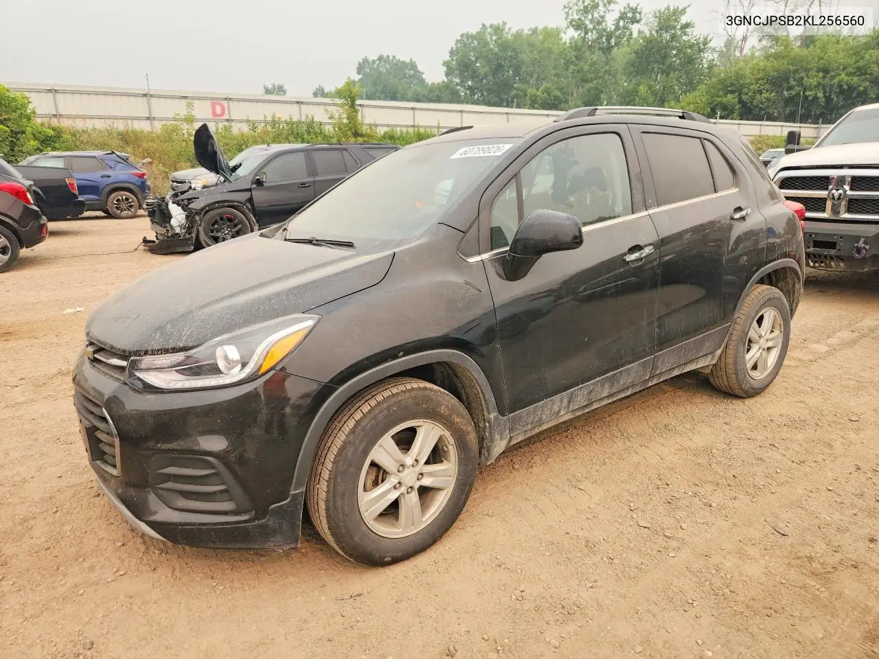 2019 Chevrolet Trax 1Lt VIN: 3GNCJPSB2KL256560 Lot: 60789826