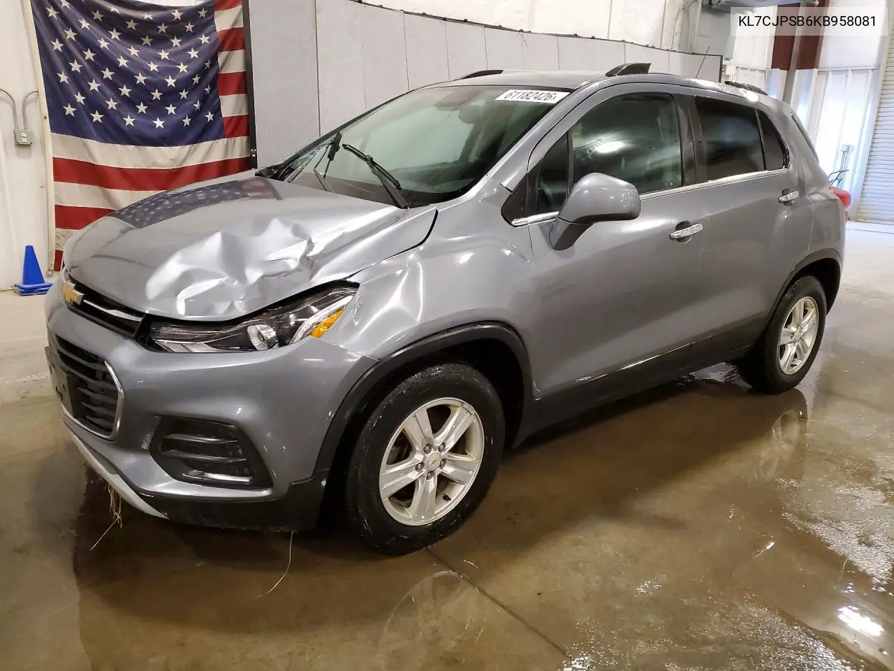 2019 Chevrolet Trax 1Lt VIN: KL7CJPSB6KB958081 Lot: 61182426