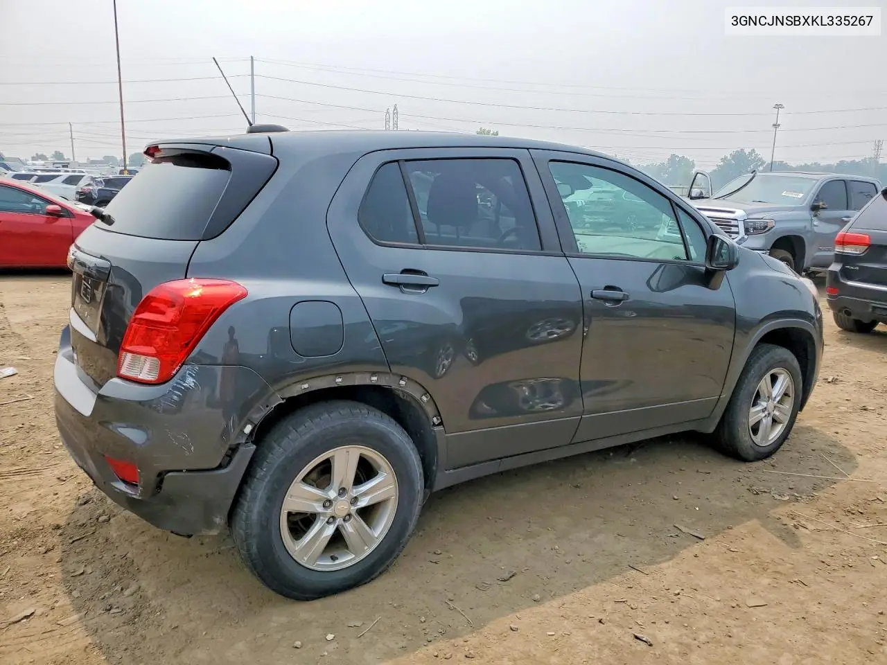 2019 Chevrolet Trax Ls VIN: 3GNCJNSBXKL335267 Lot: 61520976