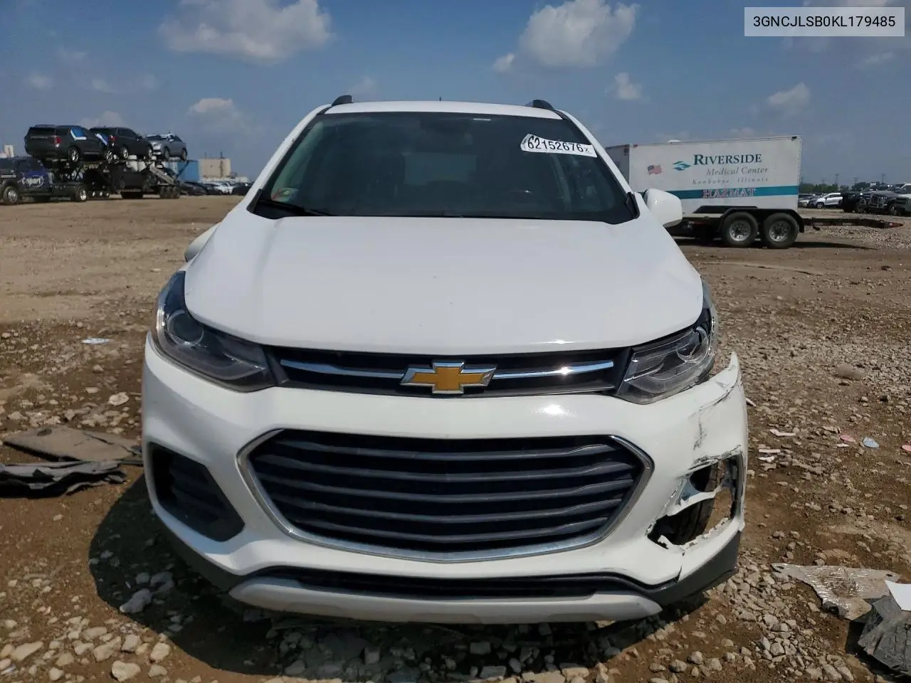 2019 Chevrolet Trax 1Lt VIN: 3GNCJLSB0KL179485 Lot: 62152676