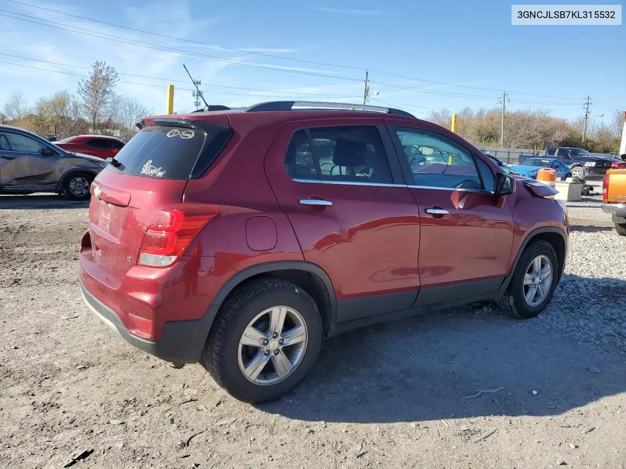3GNCJLSB7KL315532 2019 Chevrolet Trax 1Lt