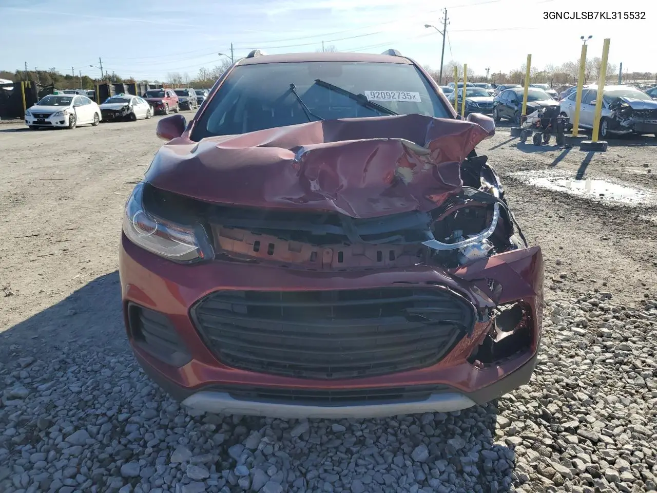 3GNCJLSB7KL315532 2019 Chevrolet Trax 1Lt