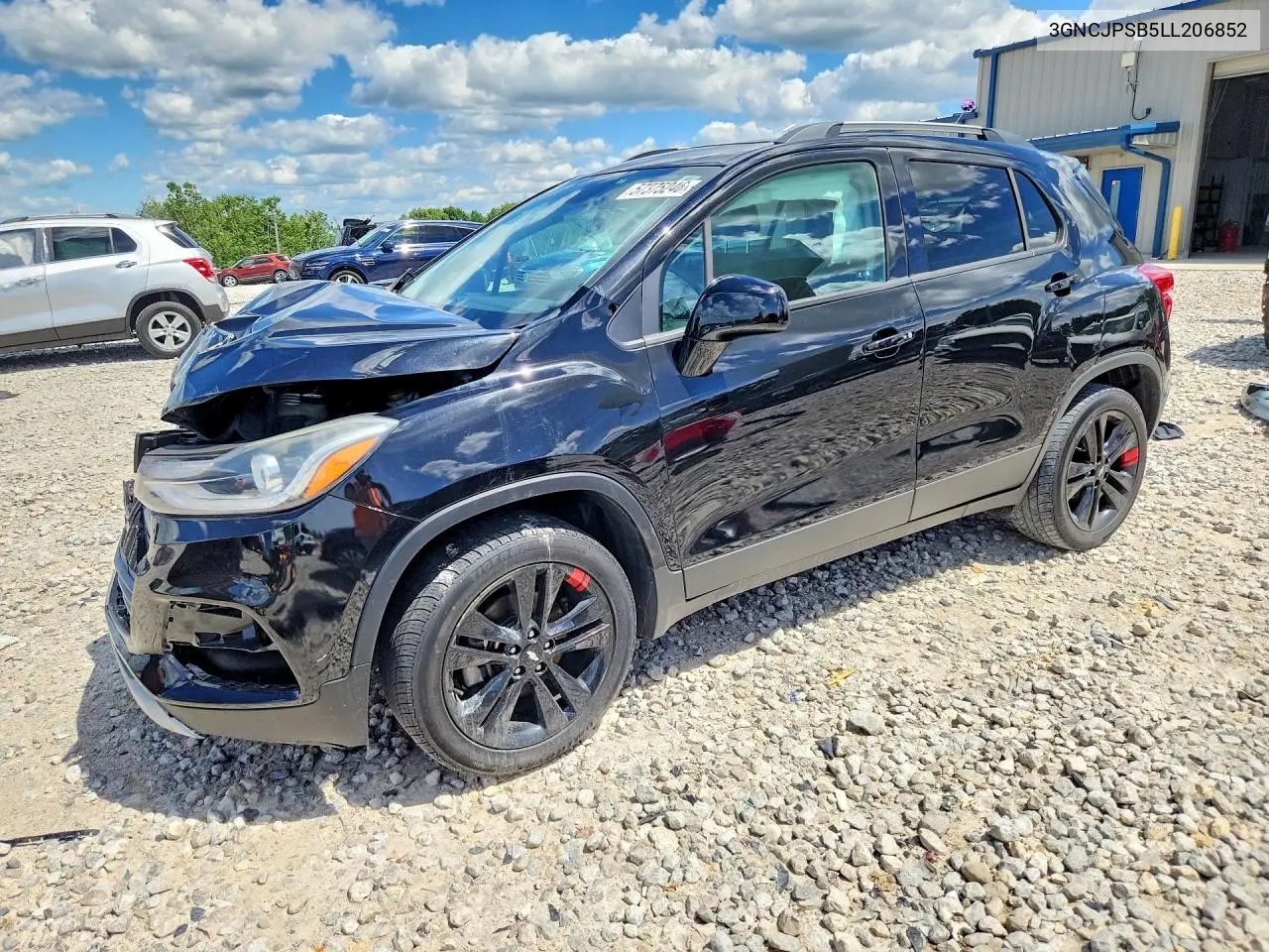 2020 Chevrolet Trax 1Lt VIN: 3GNCJPSB5LL206852 Lot: 57375246