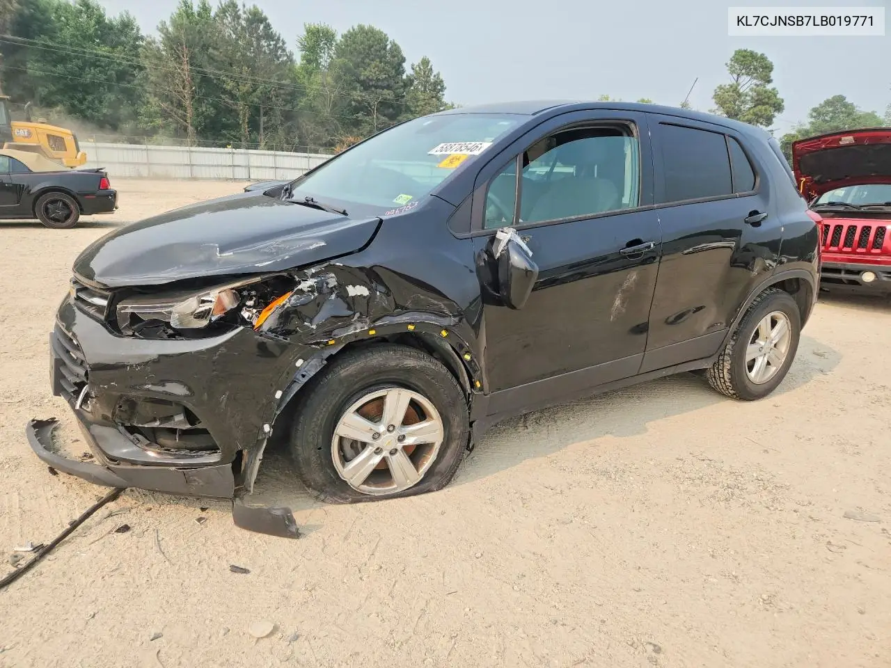 2020 Chevrolet Trax Ls VIN: KL7CJNSB7LB019771 Lot: 58878546
