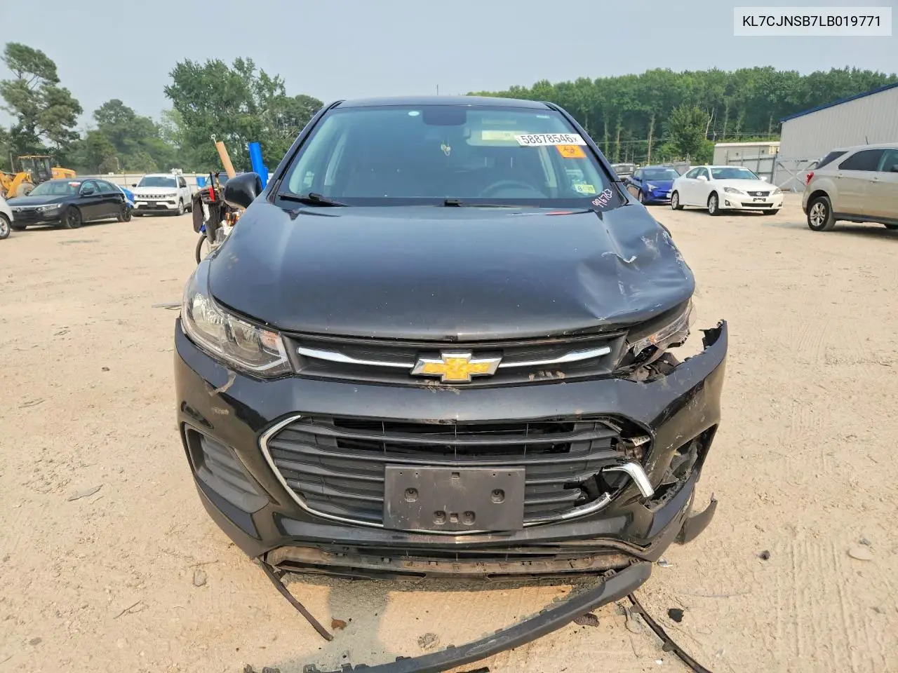 2020 Chevrolet Trax Ls VIN: KL7CJNSB7LB019771 Lot: 58878546
