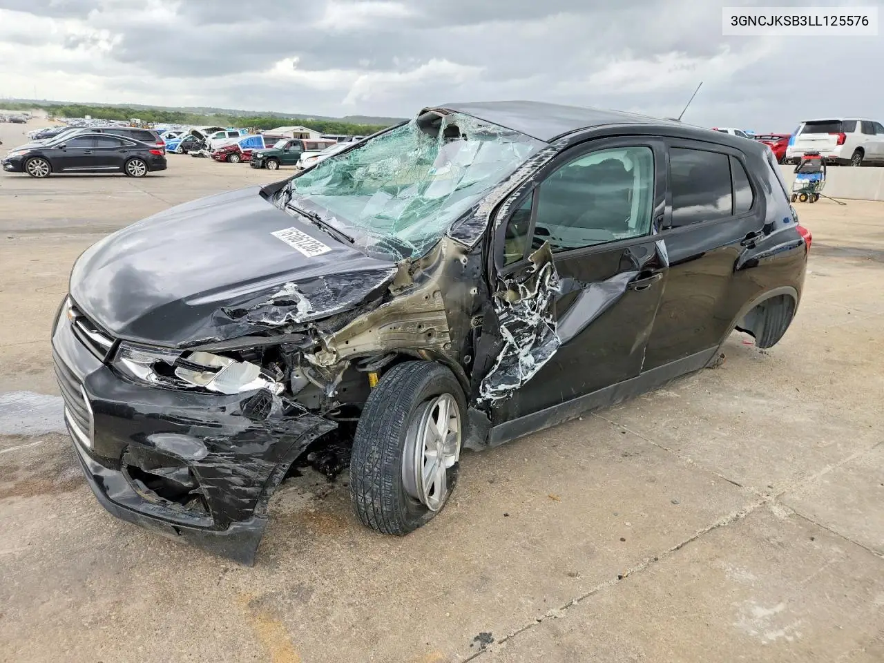2020 Chevrolet Trax Ls VIN: 3GNCJKSB3LL125576 Lot: 61061236