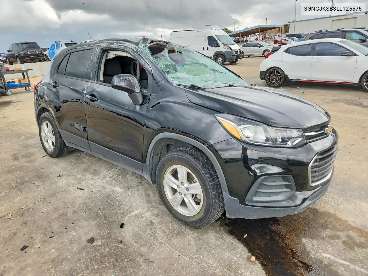 2020 Chevrolet Trax Ls VIN: 3GNCJKSB3LL125576 Lot: 61061236