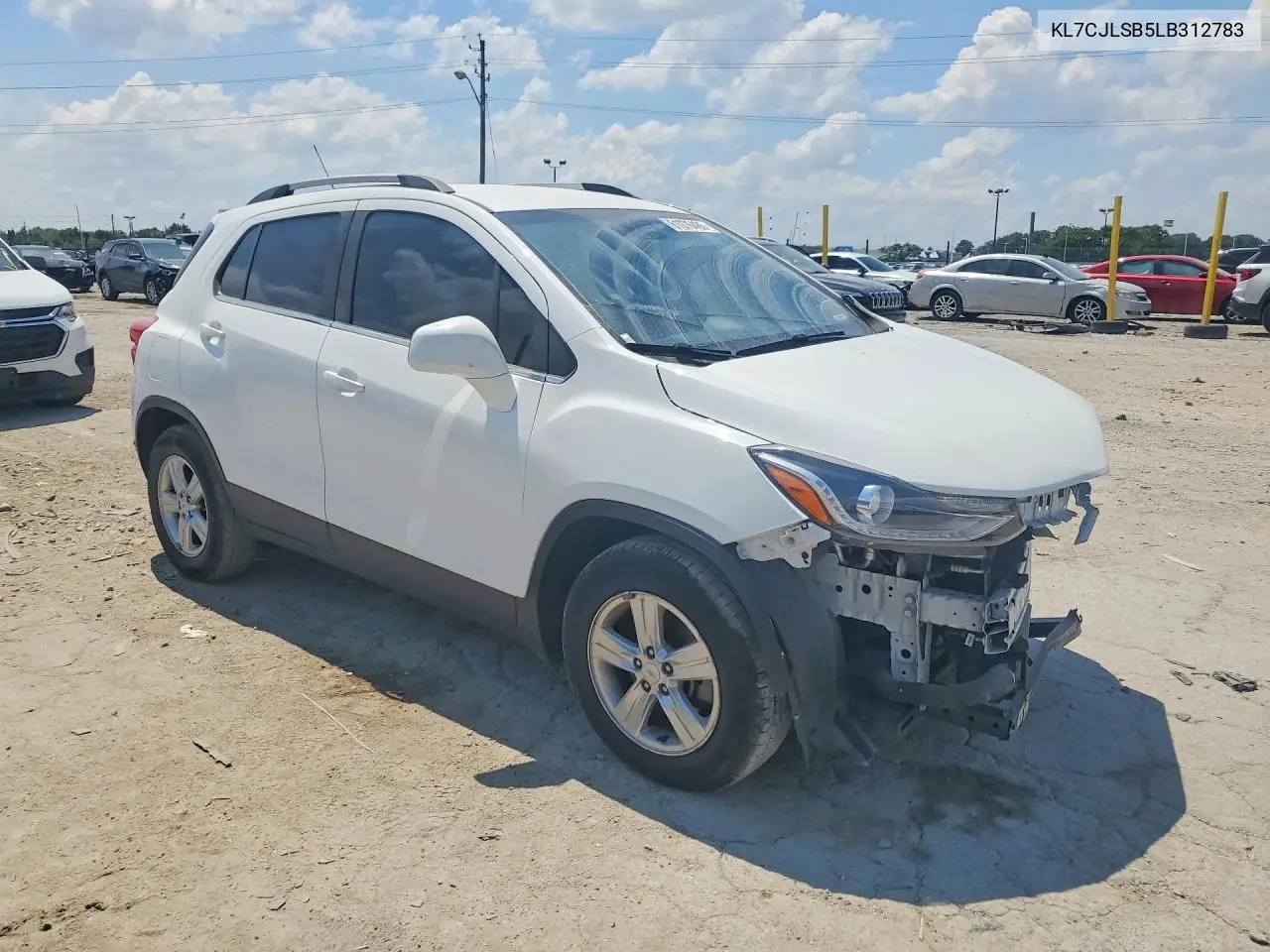 2020 Chevrolet Trax 1Lt VIN: KL7CJLSB5LB312783 Lot: 61076486