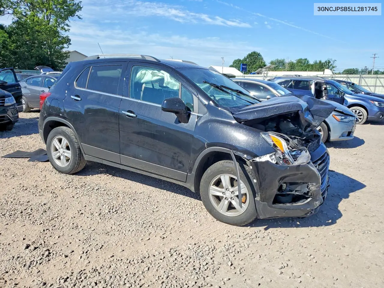 2020 Chevrolet Trax 1Lt VIN: 3GNCJPSB5LL281745 Lot: 61126556
