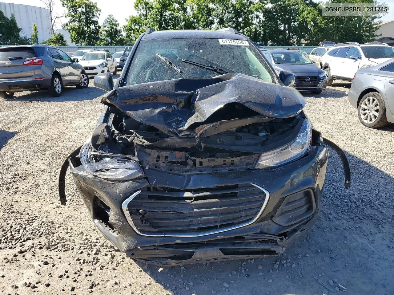 2020 Chevrolet Trax 1Lt VIN: 3GNCJPSB5LL281745 Lot: 61126556