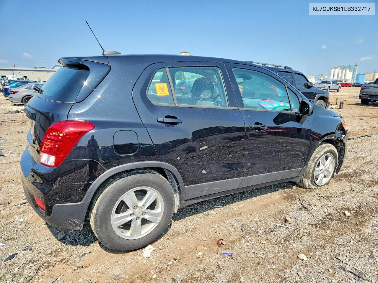 2020 Chevrolet Trax Ls VIN: KL7CJKSB1LB332717 Lot: 61388856