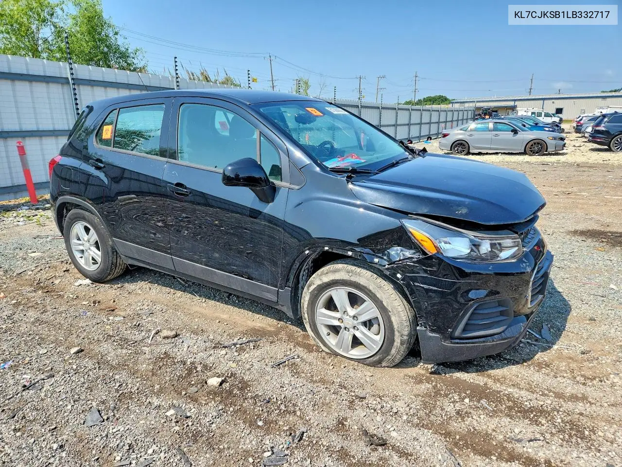 2020 Chevrolet Trax Ls VIN: KL7CJKSB1LB332717 Lot: 61388856