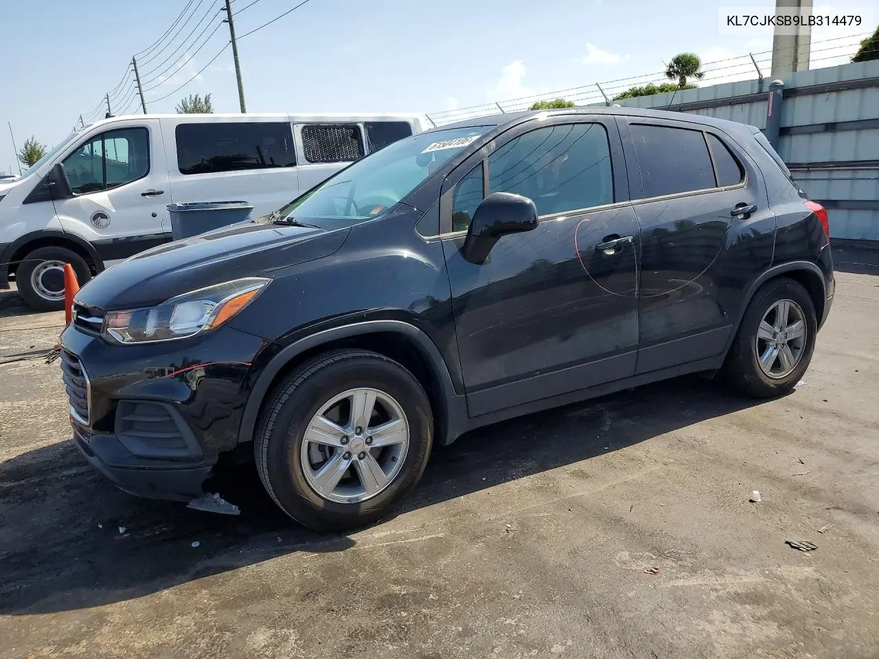 2020 Chevrolet Trax Ls VIN: KL7CJKSB9LB314479 Lot: 61504106