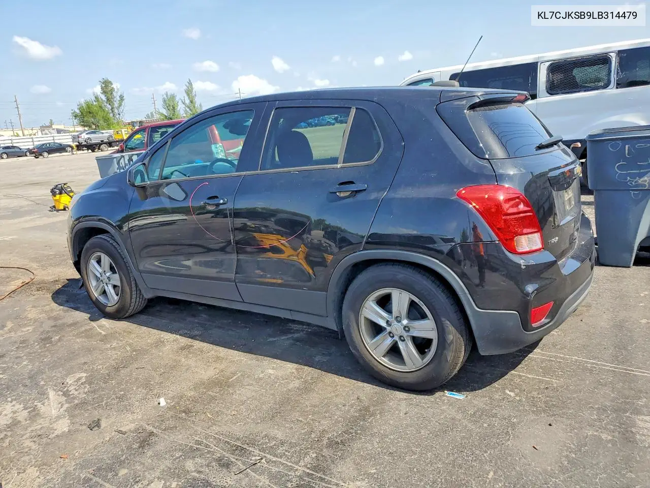 2020 Chevrolet Trax Ls VIN: KL7CJKSB9LB314479 Lot: 61504106