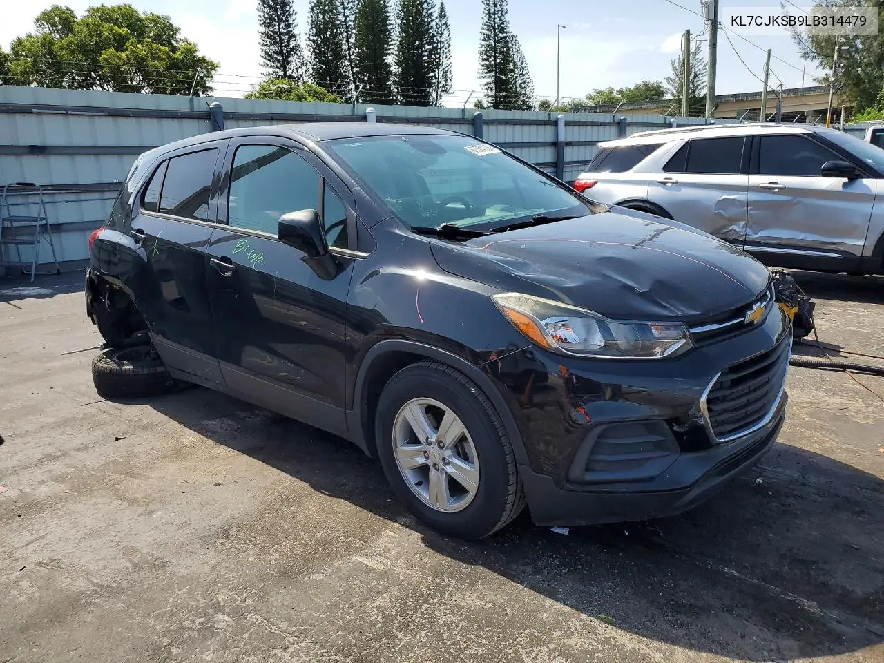 2020 Chevrolet Trax Ls VIN: KL7CJKSB9LB314479 Lot: 61504106