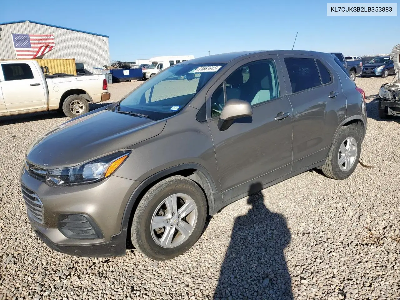 KL7CJKSB2LB353883 2020 Chevrolet Trax Ls