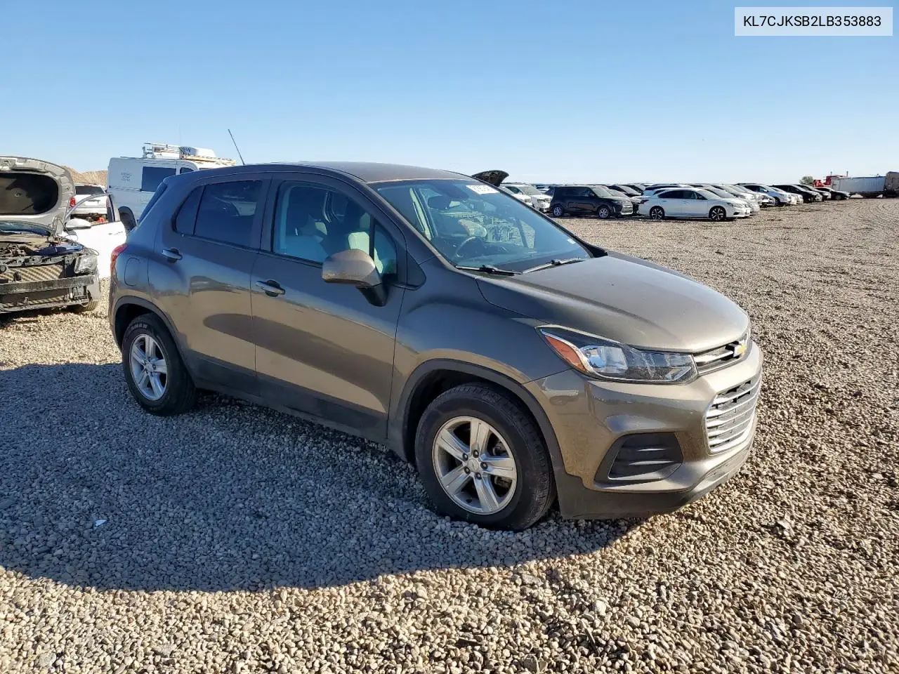 KL7CJKSB2LB353883 2020 Chevrolet Trax Ls