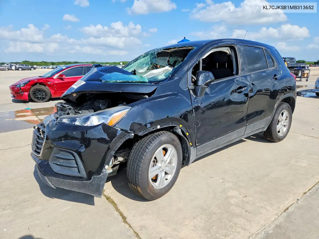 2021 Chevrolet Trax Ls VIN: KL7CJKSB1MB313652 Lot: 54235806