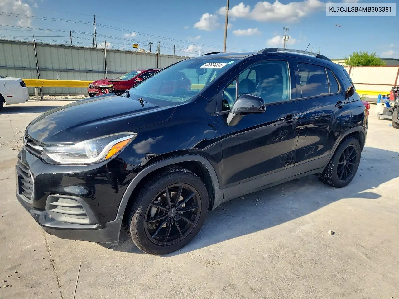 2021 Chevrolet Trax 1Lt VIN: KL7CJLSB4MB303381 Lot: 55824676