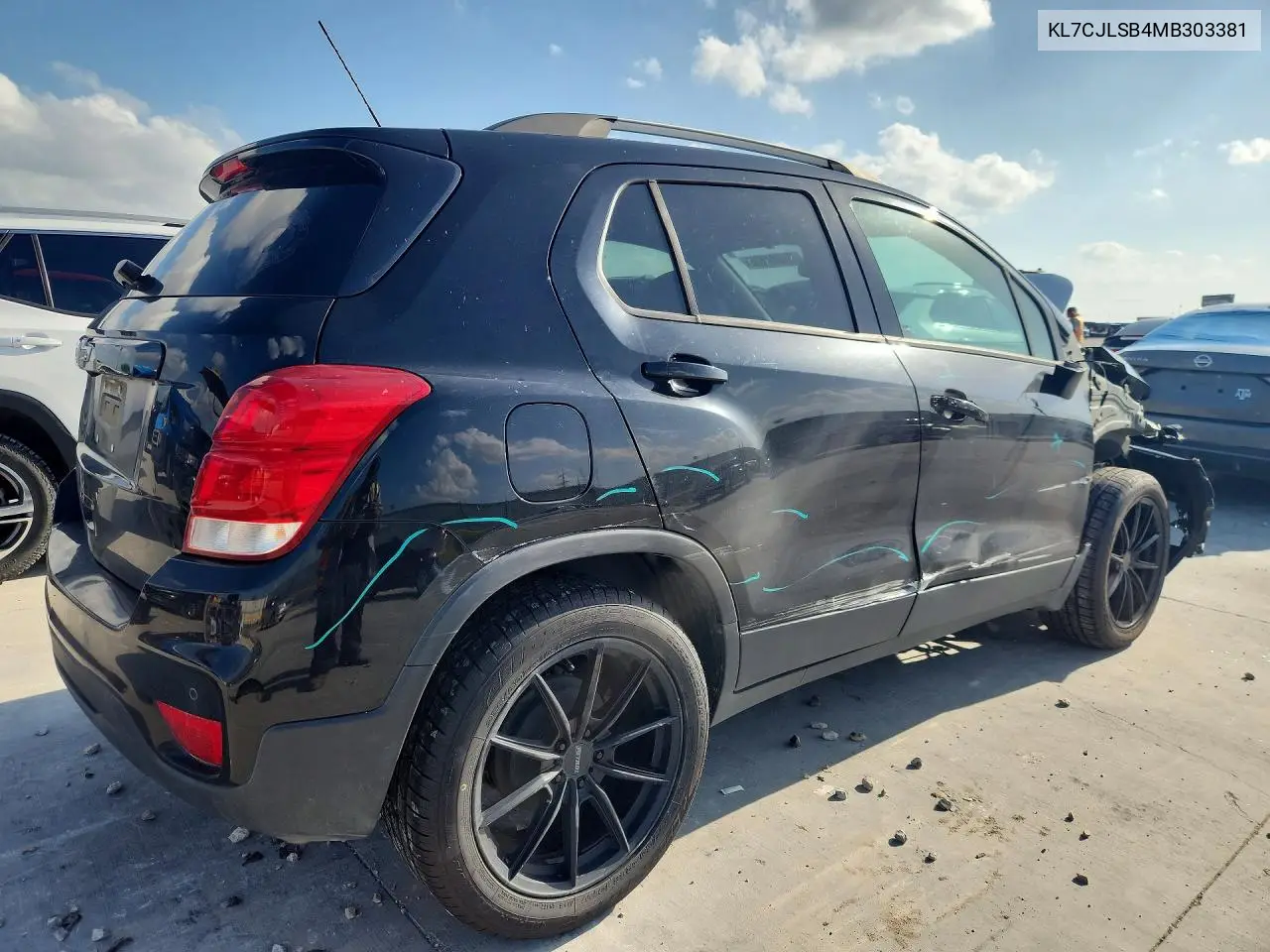 2021 Chevrolet Trax 1Lt VIN: KL7CJLSB4MB303381 Lot: 55824676