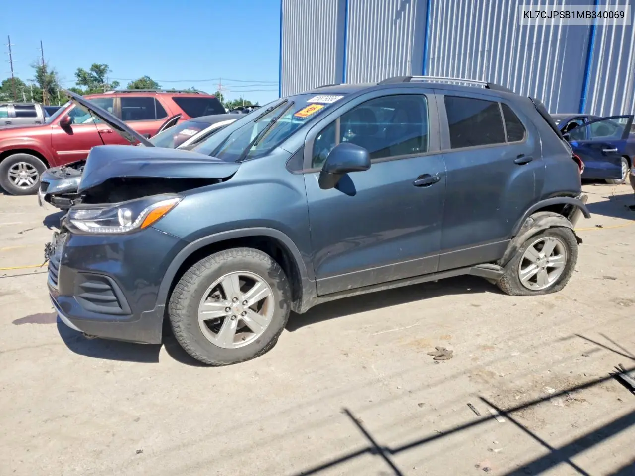 2021 Chevrolet Trax 1Lt VIN: KL7CJPSB1MB340069 Lot: 55879356