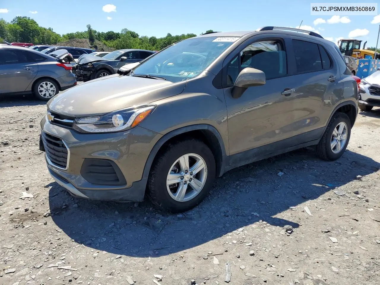 2021 Chevrolet Trax 1Lt VIN: KL7CJPSMXMB360869 Lot: 60311416