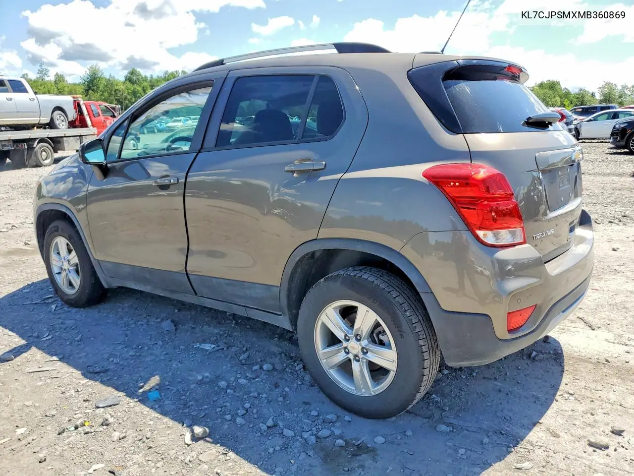 2021 Chevrolet Trax 1Lt VIN: KL7CJPSMXMB360869 Lot: 60311416