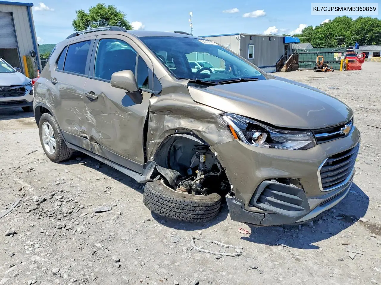 2021 Chevrolet Trax 1Lt VIN: KL7CJPSMXMB360869 Lot: 60311416