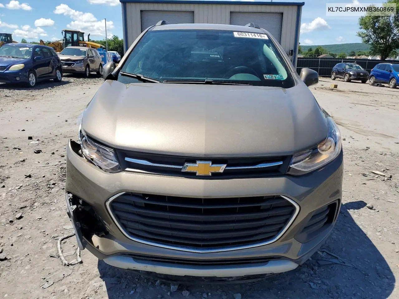 2021 Chevrolet Trax 1Lt VIN: KL7CJPSMXMB360869 Lot: 60311416