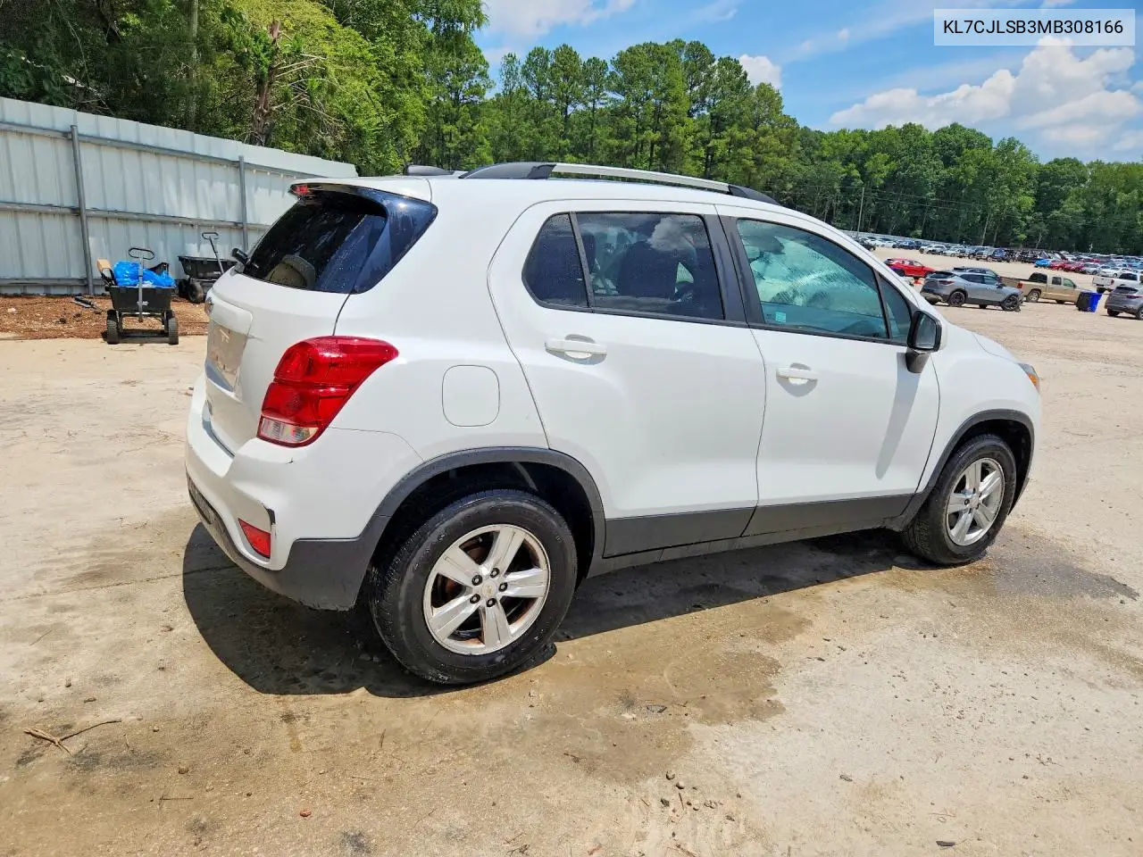 2021 Chevrolet Trax 1Lt VIN: KL7CJLSB3MB308166 Lot: 60636196