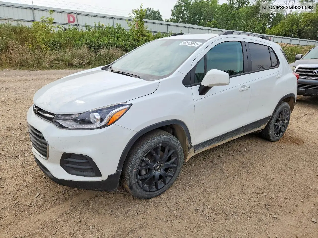 2021 Chevrolet Trax 1Lt VIN: KL7CJPSB2MB336693 Lot: 61849516