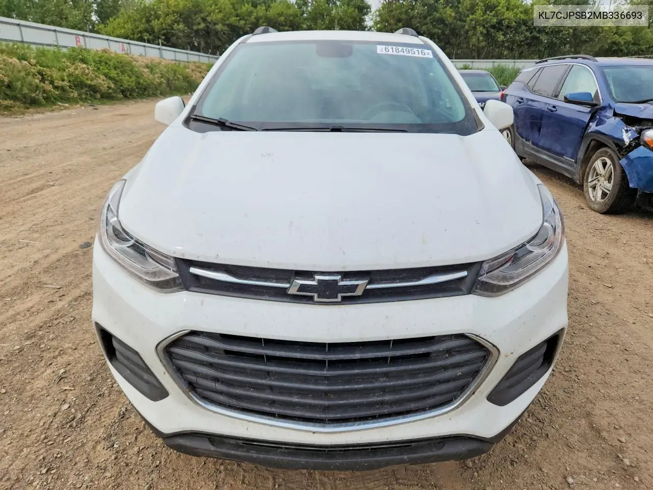 2021 Chevrolet Trax 1Lt VIN: KL7CJPSB2MB336693 Lot: 61849516