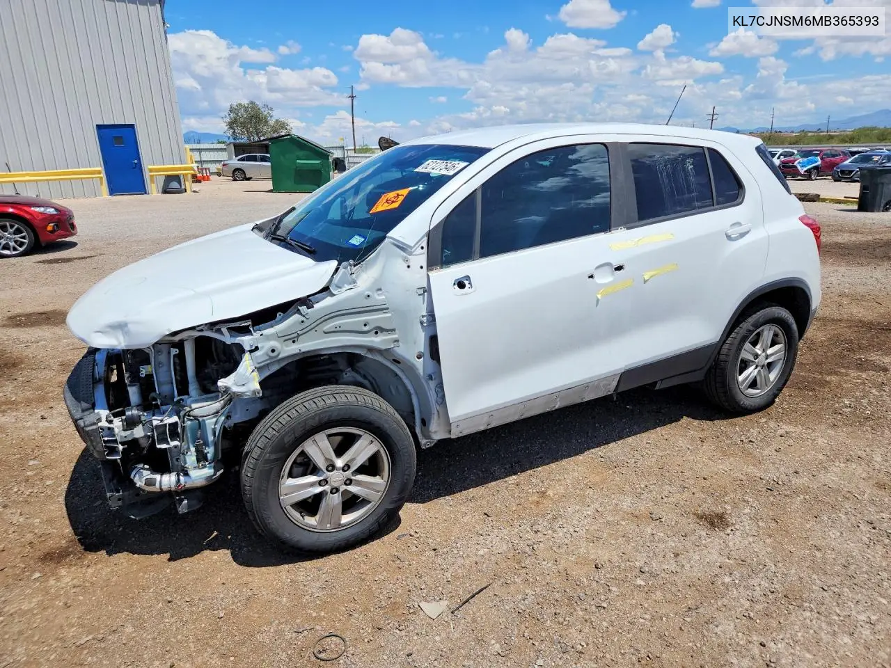 2021 Chevrolet Trax Ls VIN: KL7CJNSM6MB365393 Lot: 62127546