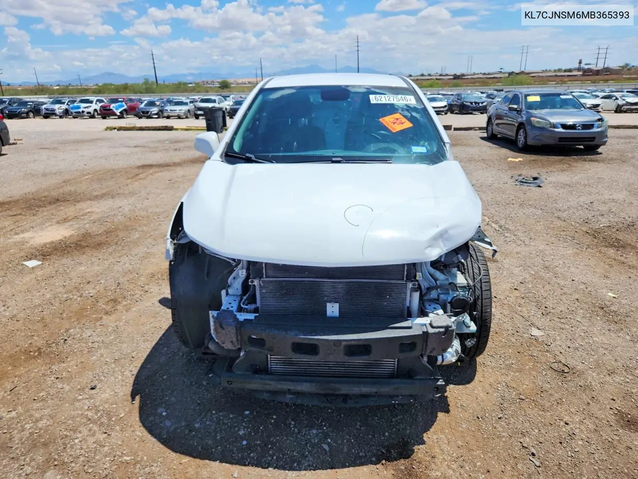2021 Chevrolet Trax Ls VIN: KL7CJNSM6MB365393 Lot: 62127546