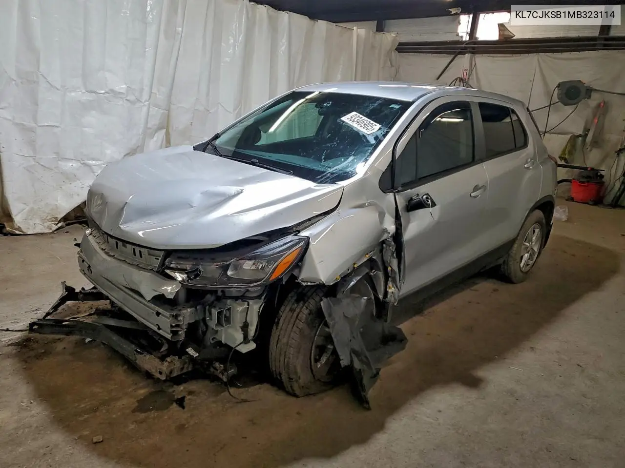 KL7CJKSB1MB323114 2021 Chevrolet Trax Ls